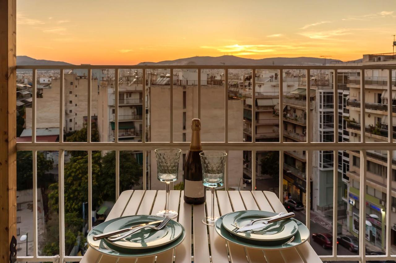 Blue And White Apartment Vipgreece Aten Exteriör bild