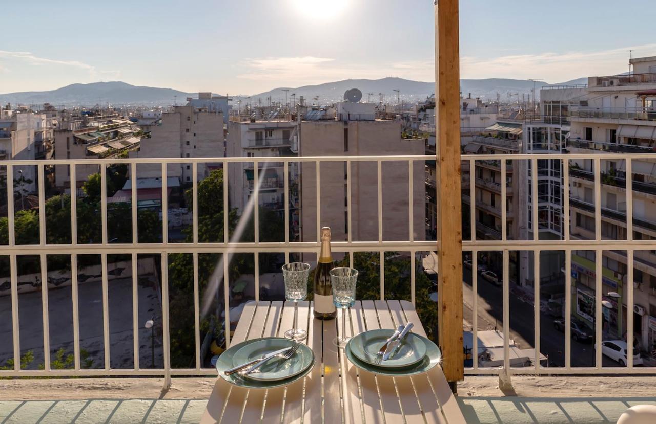 Blue And White Apartment Vipgreece Aten Exteriör bild